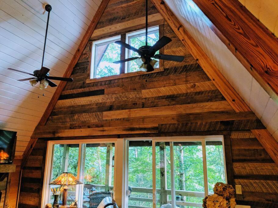 Rustic Luxurious A-Frame With Jacuzzi Fast Internet Villa Robbinsville Exterior foto